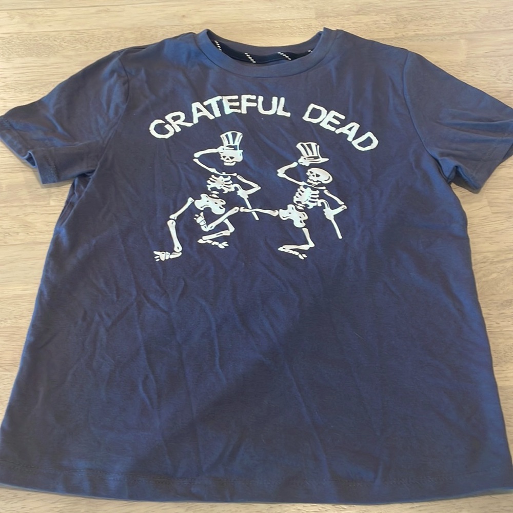 Grey Grateful Dead baby tee